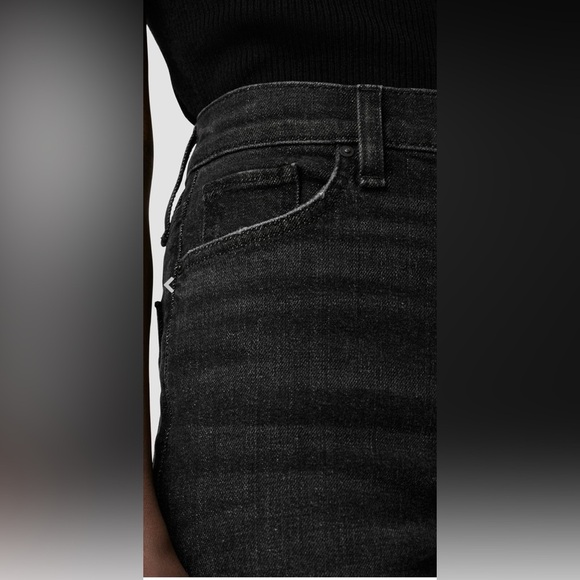 Hudson Jeans NWT SZ 25 Harlow Ultra High-Rise Cigarette Ankle Jean Faded Black - Picture 4 of 15